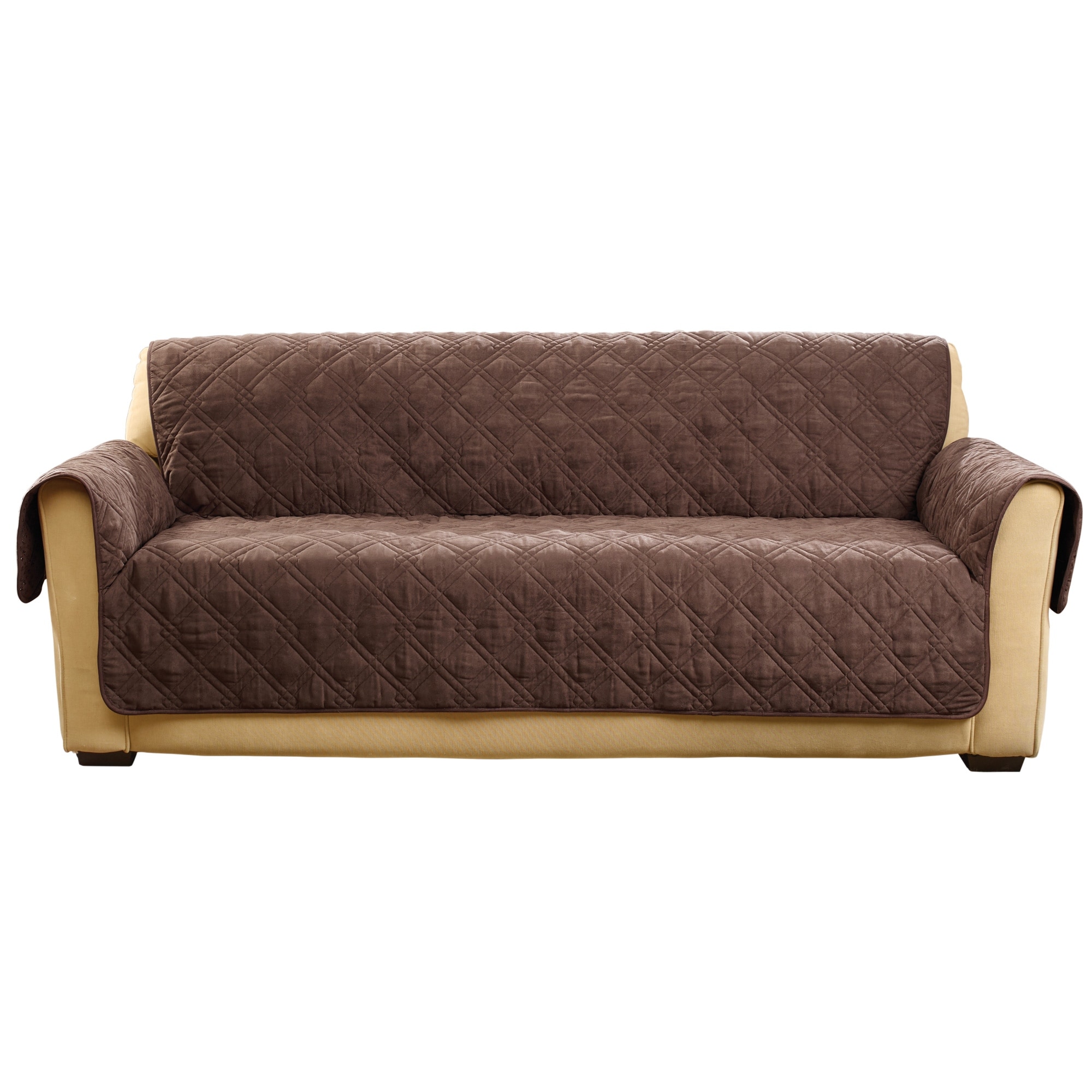 Sure Fit TAN Non-Slip/Waterproof Sofa Furniture Cover Sure Fit TAN Non-Slip/Waterproof Sofa Furniture Cover