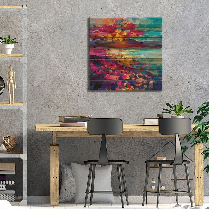 Torridon Print On Wood by Scott Naismith - Multi-Color