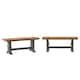 Option Oak Top with Antique Grey Base
