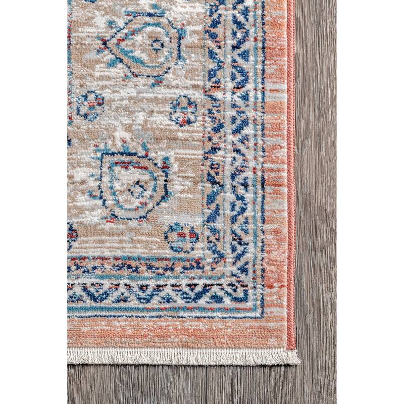 Nuloom Transitional Vintage Medallion Dalby Area Rug