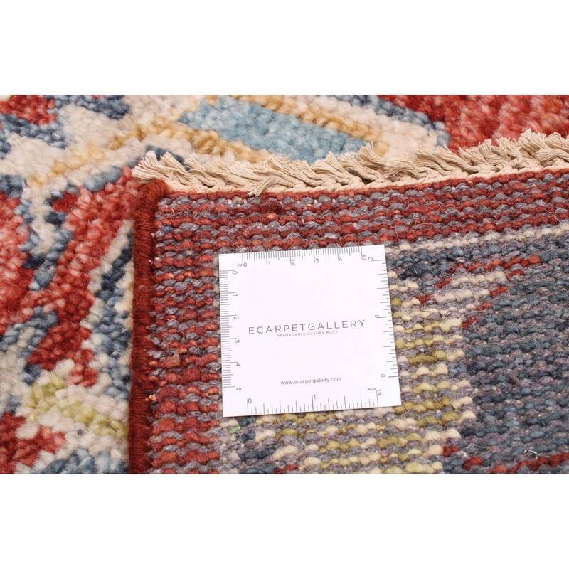 ECARPETGALLERY Hand-knotted Jules Serapi Dark Red Wool Rug - 5'11 x 8'11