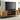 63 Inch Mango Wood TV Cabinet with Spacious Storage, Natural Brown and Black