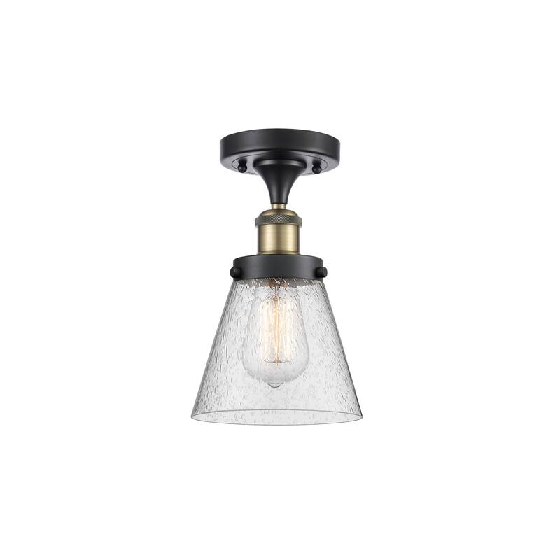 Innovations Lighting Ballston Urban Cone - 1 Light 6" Semi-Flush Mount