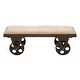 preview thumbnail 2 of 16, Brown MDF Industrial Bench - 47 x 16 x 17