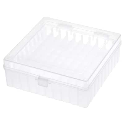 Freezer Tube Box 100 Places Rack for 1.5/1.8/2ml Microcentrifuge Tubes