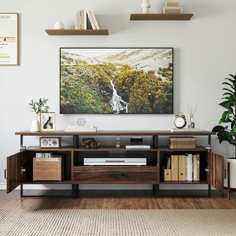 Industrial Media TV Stand Console Cabinet, Entertainment Center for Living Room - N/A