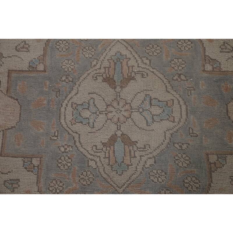 Hand-knotted Floral Distressed Tabriz Persian Rug Oriental Wool Carpet - 9'8" x 12'2"