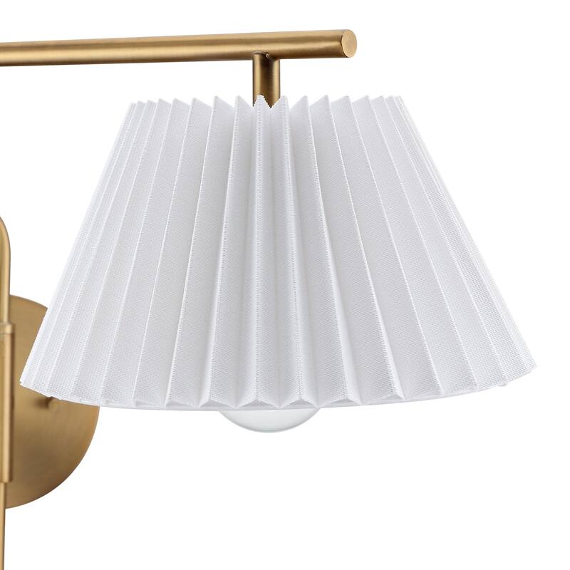 Kai Wall Mounted Plugin Bedside Reading Lamp with Empire Shade