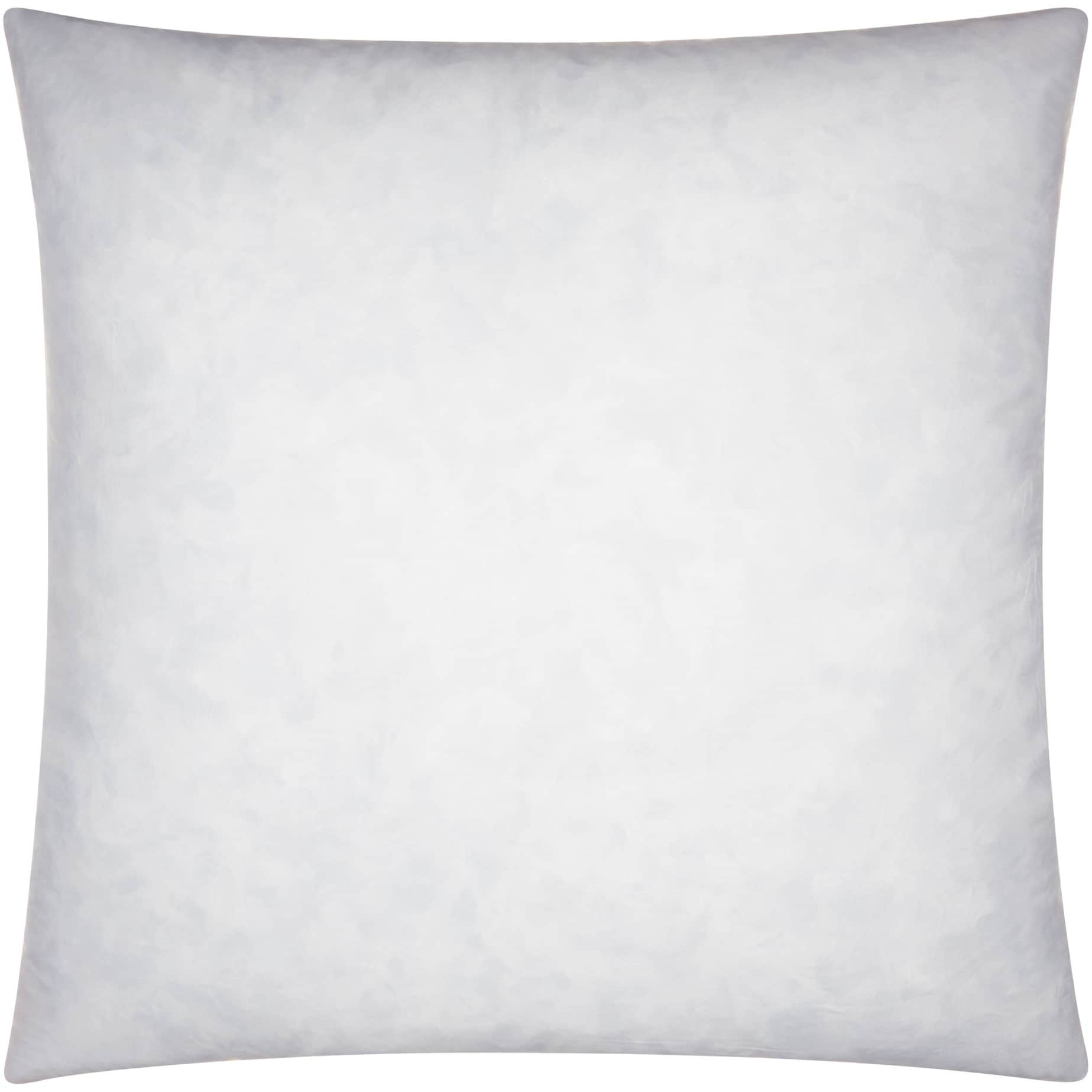 Mina Victory Poly & Down Inserts Solid White Throw Pillow Insert