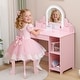 preview thumbnail 8 of 22, Kids Vanity Desk with Mirror and Lights