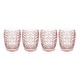 preview thumbnail 3 of 4, Fitz and Floyd Set of 4 Trestle Double Old Fashioned Glasses, 10 Oz, Blush