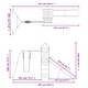 preview thumbnail 19 of 17, vidaXL Swing Set Outdoor Backyard Wooden Playground Equipment for Kids Age 3-8