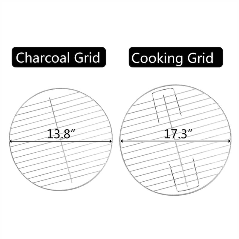 18" Enamel Charcoal Grill