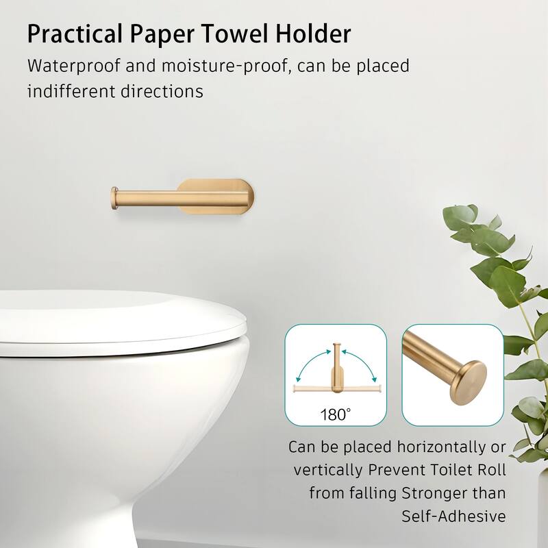 Dornberg Self Adhesive Bathroom Toilet Paper Holder Stand no Drilling