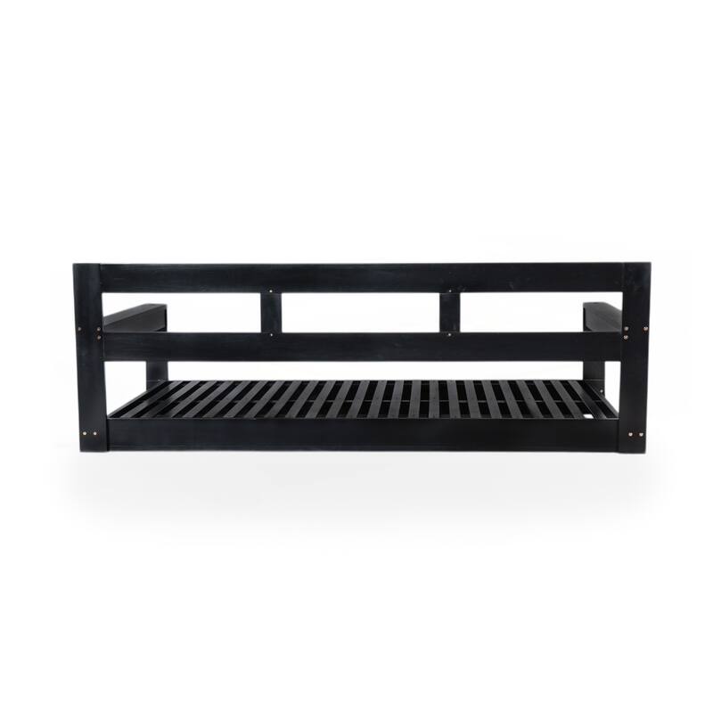 Patio Wooden Twin Size Porch Swing Daybed Frame