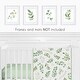 preview thumbnail 2 of 4, Floral Leaf Wall Decor Art Prints (Set of 4) - Green White Boho Watercolor Botanical Woodland Tropical Garden Single Flower