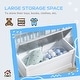preview thumbnail 6 of 7, Qaba Toddler Toy Box Storage Bench with Large 27 L Interior, Kids Storage Bench Seat with Storage for Toddler Playroom Furniture