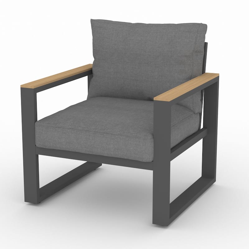 Patio Chair with Cushions (Set of 2)