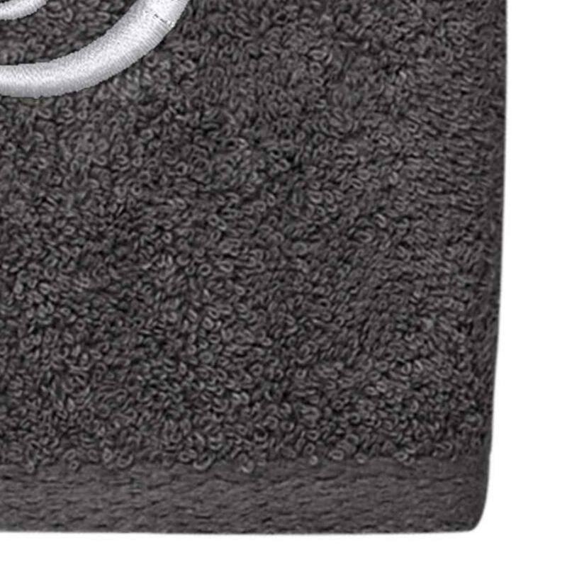 Avanti Linens Granite/Silver Script Monogram Hand Towel Letter S - Hand Towel
