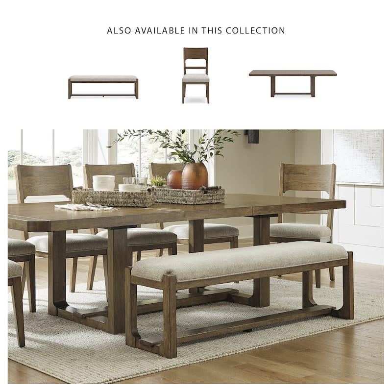 Signature Design by Ashley Cabalynn Gray 63" Dining Bench - 64"W x 16"D x 20"H