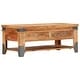 preview thumbnail 9 of 8, vidaXL Coffee Table 43.3"x20.5"x17.7" Solid Acacia Wood - 43.3" x 20.5" x 17.7"