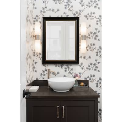 Kate and Laurel Parodi Rectangle Bathroom Wall Mirror