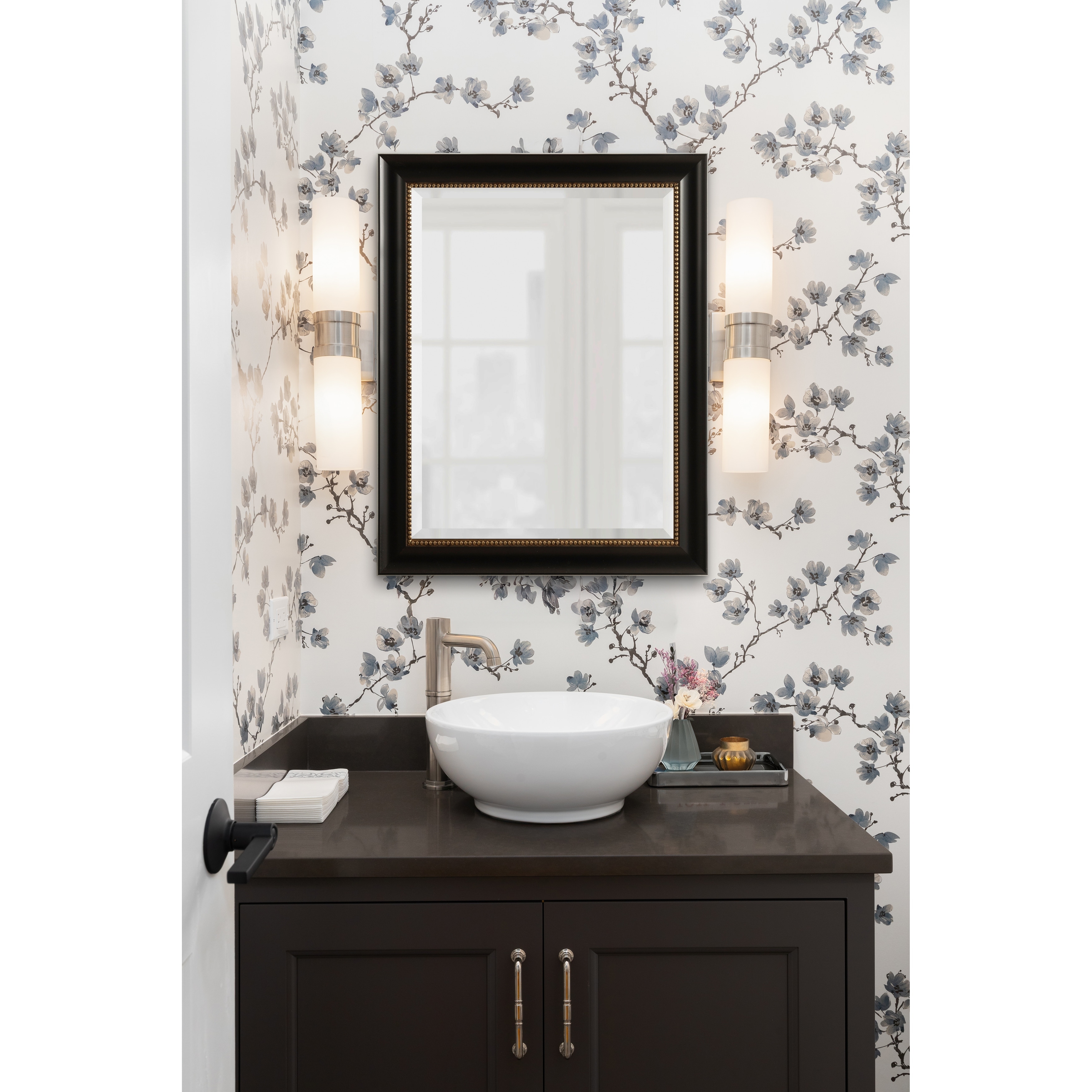Kate and Laurel Parodi Rectangle Bathroom Wall Mirror