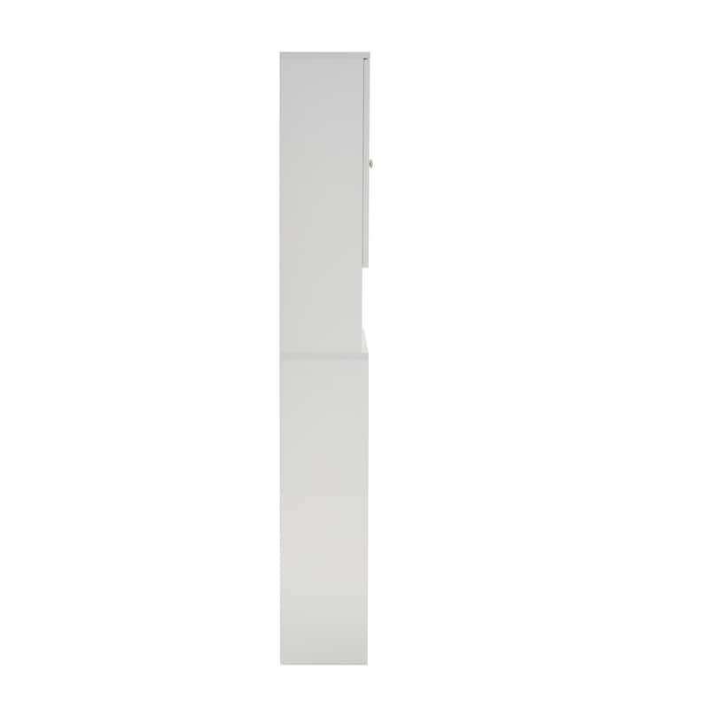 Home Bathroom Shelf Over-The-Toilet, Bathroom SpaceSaver, Bathroom Storage Cabinet Organizer