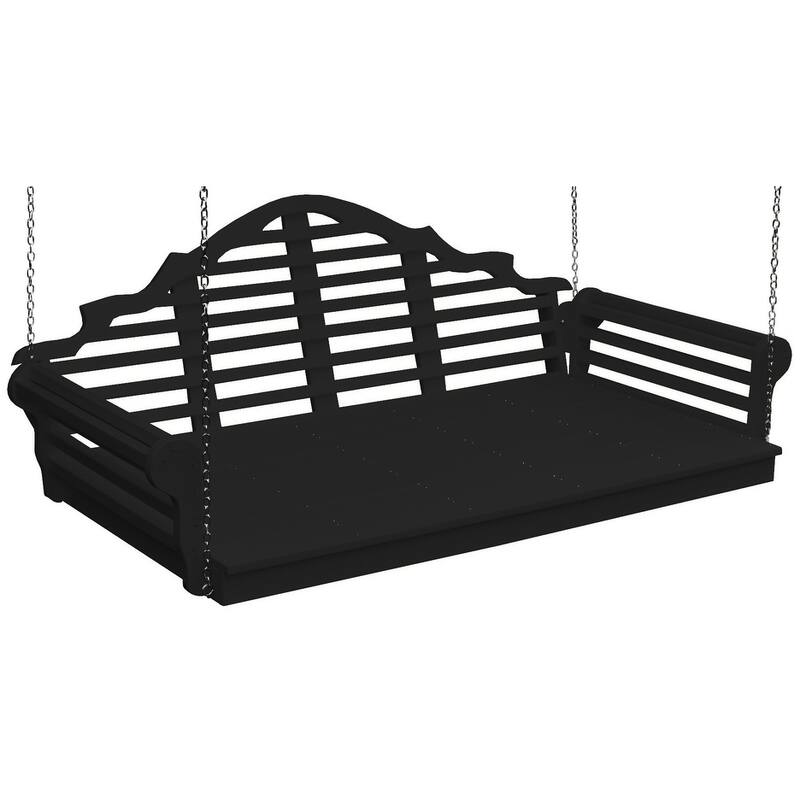 Poly 6' Marlboro Swingbed - Black