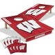 preview thumbnail 1 of 5, Wisconsin Badgers NCAA Tailgate Cornhole Board Set Include Carrying Case