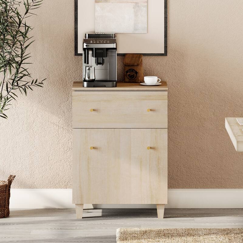 Sideboard Buffet Cabinet with Drawer and Door for Kitchen, Dining Room