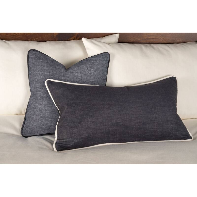 Overall Denim-Style Bed Cap Comforter Set with Sewn Corners
