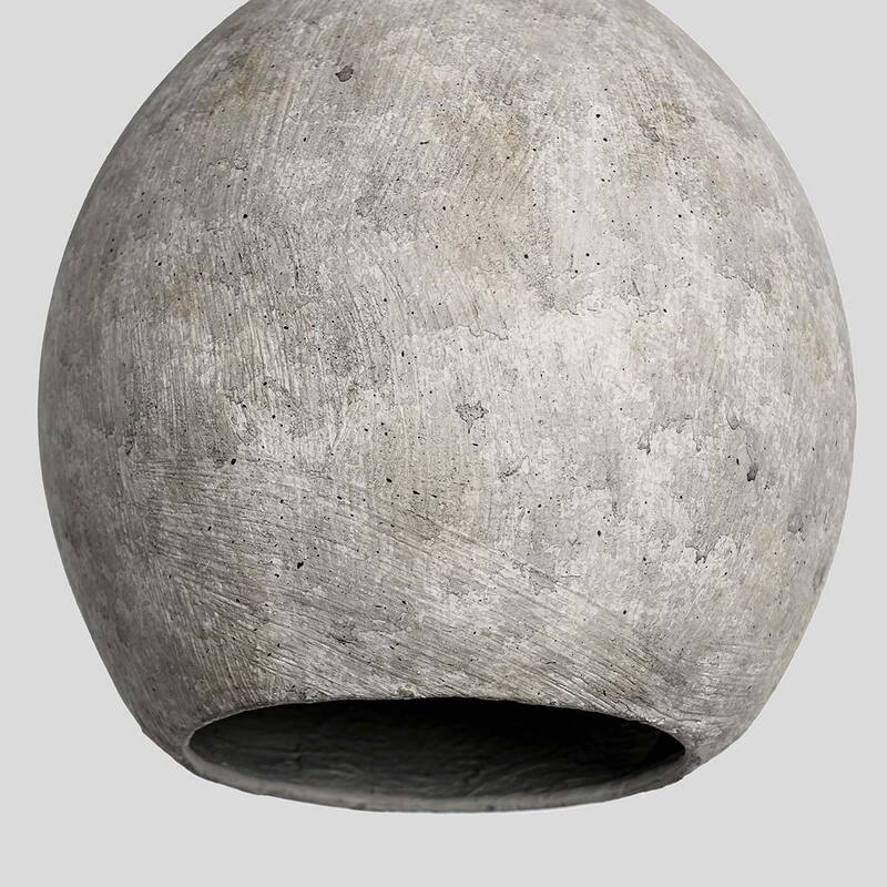 Teresa 1-Light Deep Gray Concrete Pendant by Kosas Home