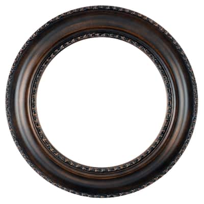 Somerset Framed Round Mirror in Rubbed Bronze - Antique Bronze