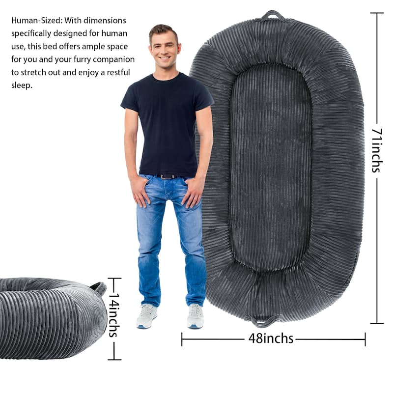 Eie Giant Dog Bed Washable Human Size Bed With Removable Cover