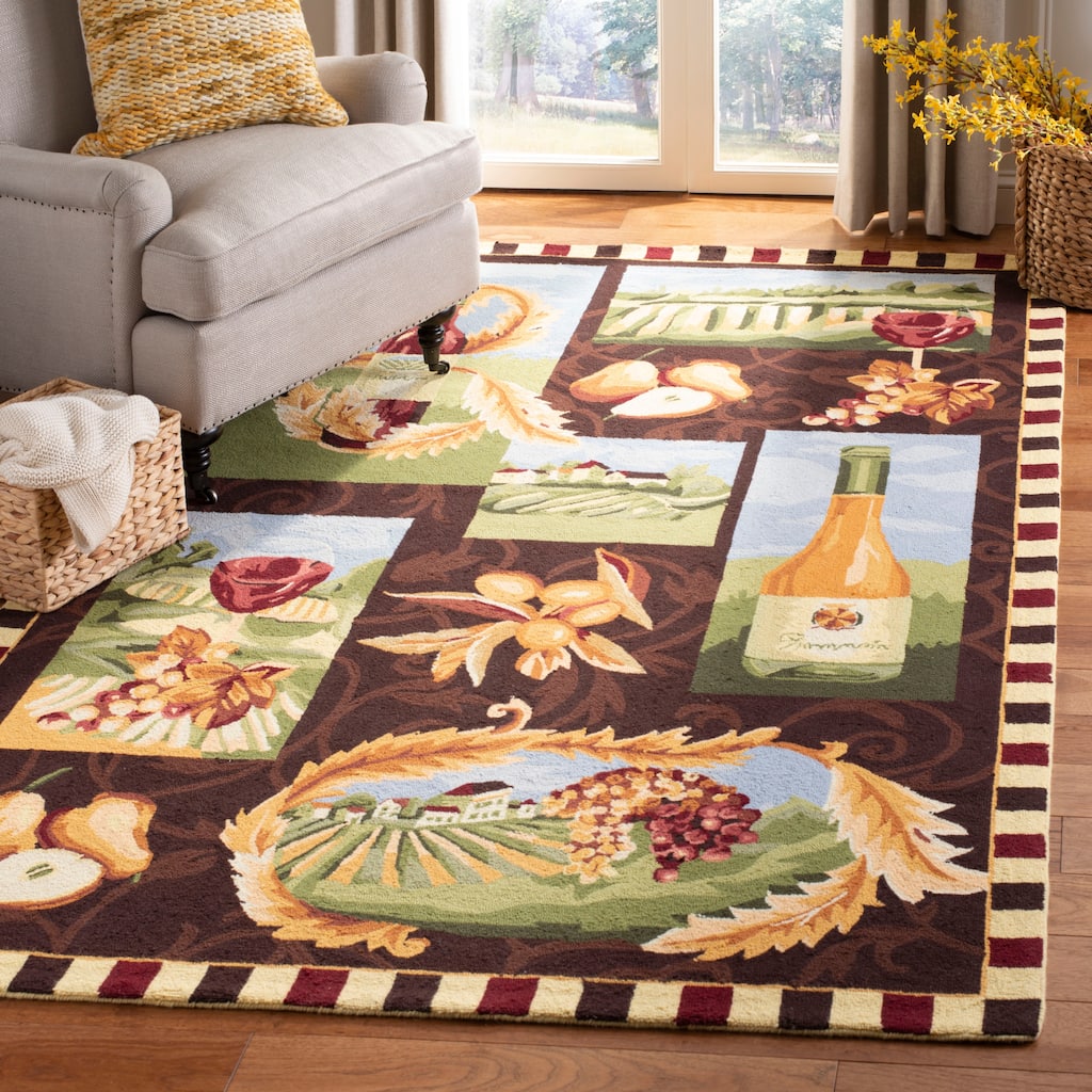 SAFAVIEH Handmade Chelsea Lucero French Country Wool Rug