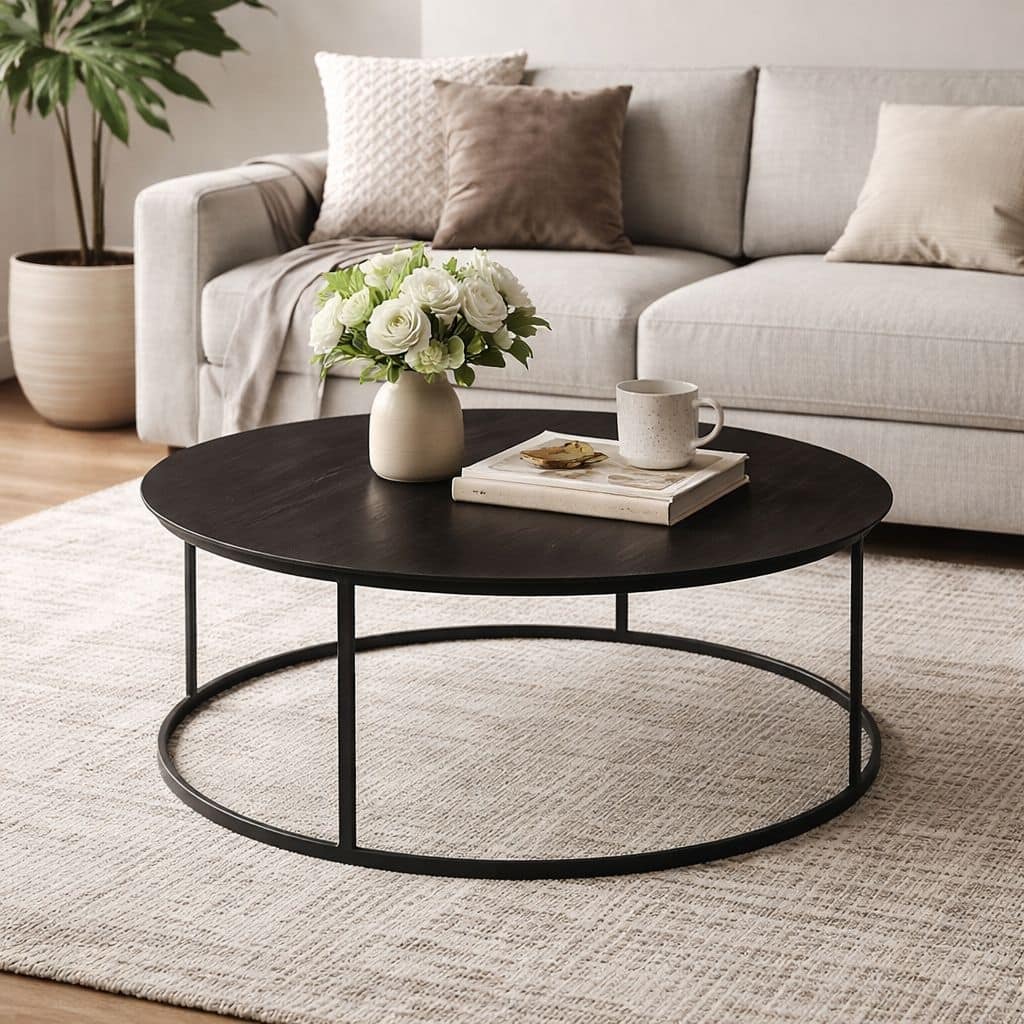 Robertson Round Metal Coffee Table