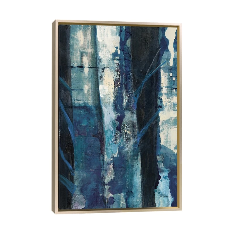 "Deep Woods I Indigo" by Albena Hristova Framed