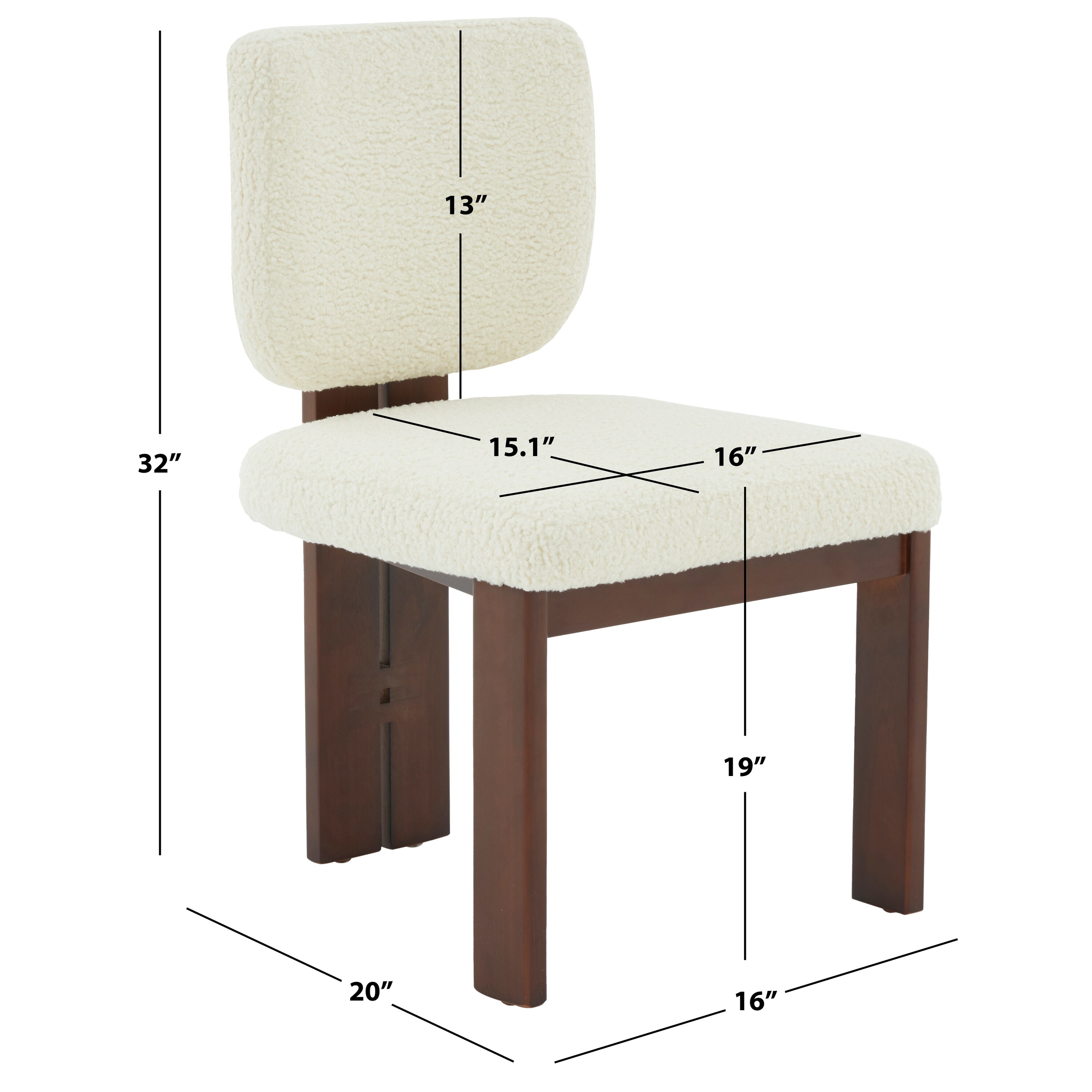 Shearling dining hotsell chair