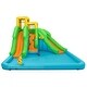 preview thumbnail 2 of 9, Inflatable Water Park Bounce House with Climbing Wall without Blower - 157.5" x 142" x 100.5" (L x W x H)