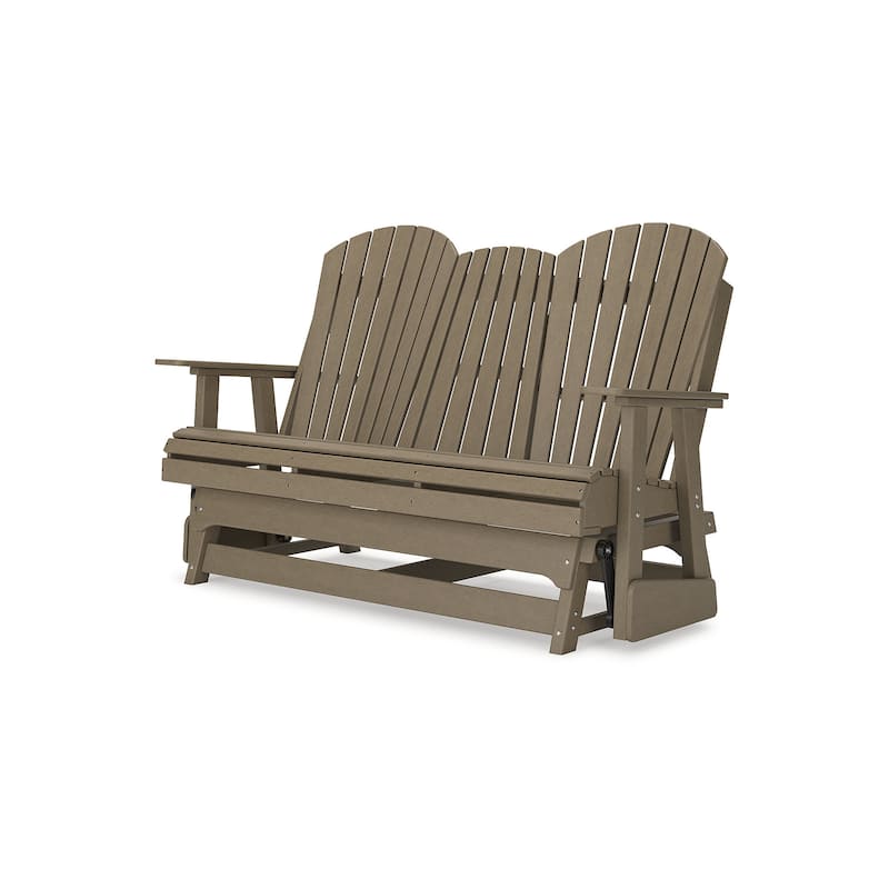 Signature Design by Ashley Hyland wave Outdoor Glider Loveseat - 67" W x 31.5" D x 41.75" H
