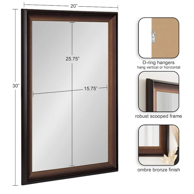 Kate and Laurel Gotley Rectangle Wall Mirror