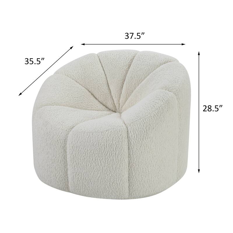 Christia White Swivel Chair