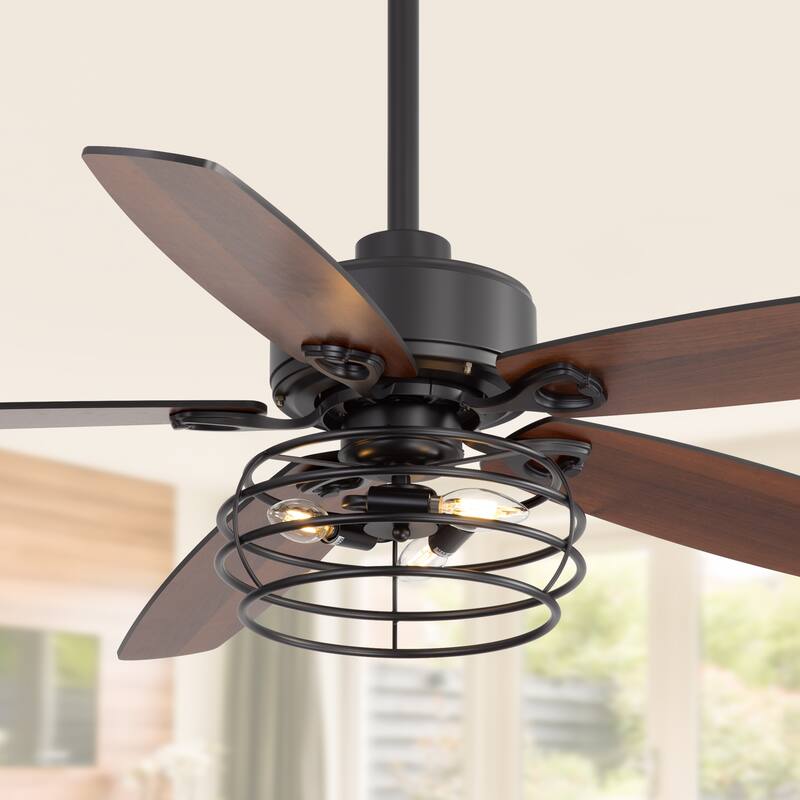 Modern Ceiling Fan with LED Light & Remote Control - Remote