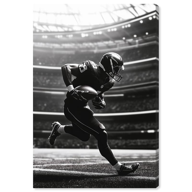 Football Stadium Canvas by Art Remedy, Gallery Wrapped - 36" x 54"