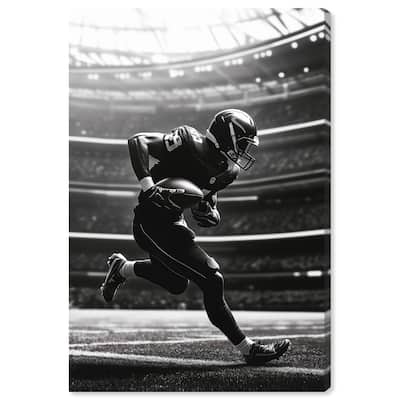 Football Stadium Canvas by Art Remedy, Gallery Wrapped