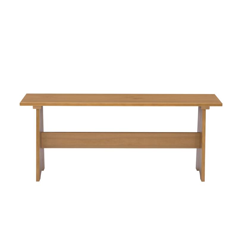 Linon Beatty Large Rustic Backless Bench