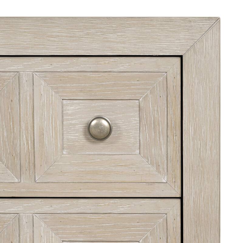 Furniture of America Durem Modern Classic Wood 2-Drawer Oversized Nightstand with USB Ports