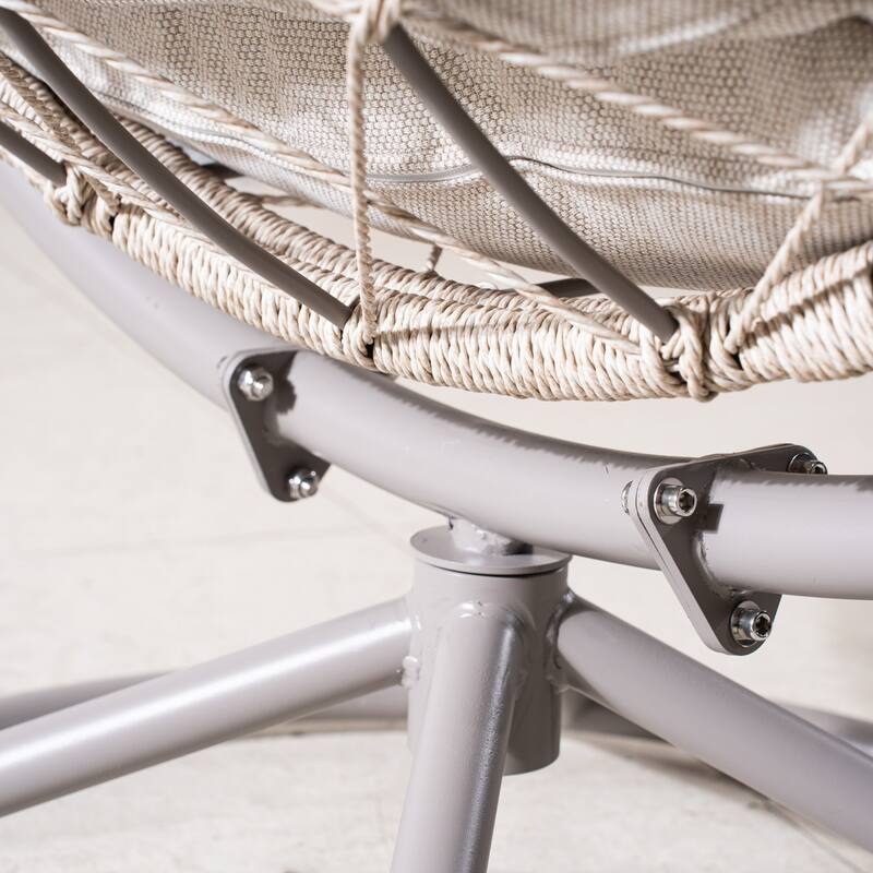 48.8" Outdoor Rocking Chair with Padded Cushion