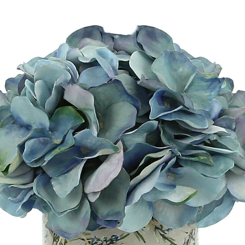 Hydrangea Arrangement in a Glass Vase